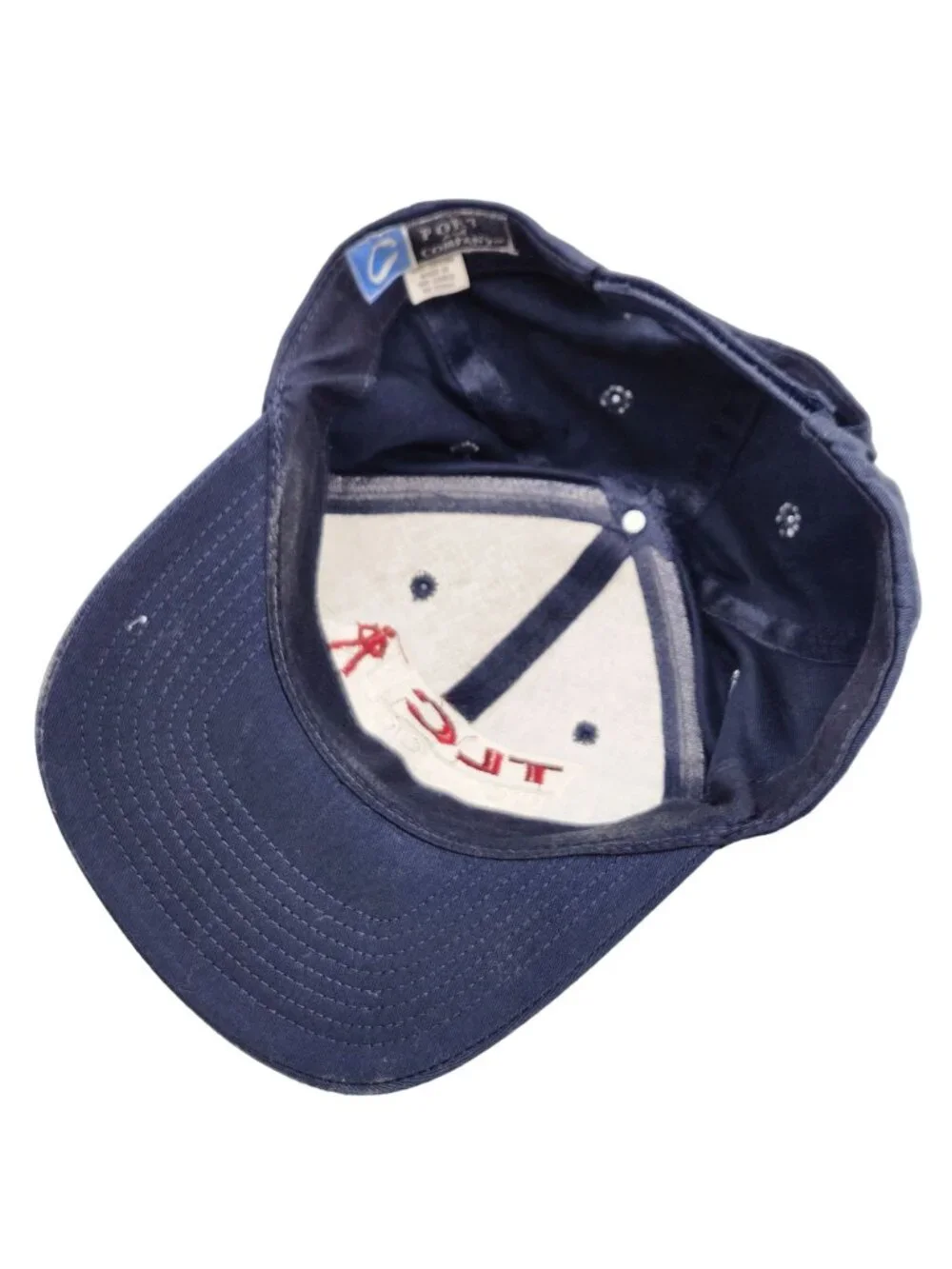 TLC Logistics Management Port Company Embroidered Navy Blue Cotton Hat Hook Loop